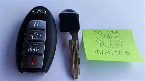 The fob will <b>start</b> the car, i just cant use the buttons to open or close the doors. . How to start infiniti g35 without key